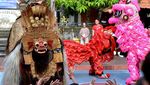 Barongsai dan Barong Bali Nari Bareng Hibur Anak-anak Sekolah