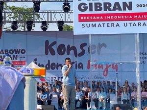 Bobby, Kahiyang hingga Kaesang Hadiri Kampanye Akbar Prabowo-Gibran di Sumut
