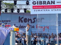 Bobby, Kahiyang hingga Kaesang Hadiri Kampanye Akbar Prabowo-Gibran di Sumut