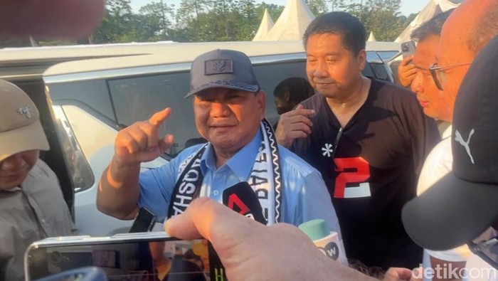 Calon presiden nomor urut dua, Prabowo Subianto, di Deli Serdang
