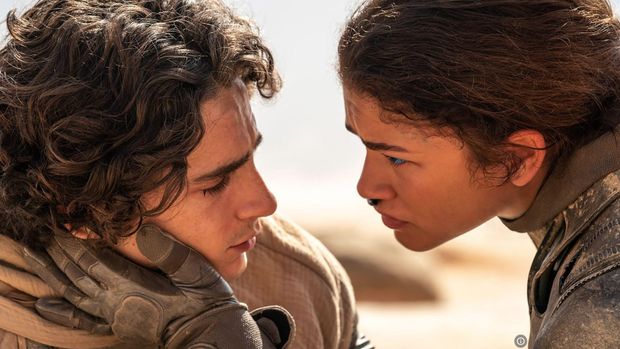 Cuplikan adegan di film Dune: Part Two.