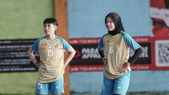 Latihan tim futsal putri DIY jelang PON 2024. Diunggah Rabu (7/2/2024).