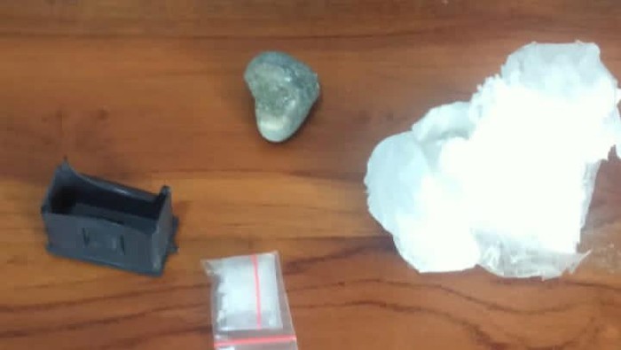 Penampakan sabu dilemparkan warga ke dalam Lapas Luwuk, Banggai. Dokumen Istimewa