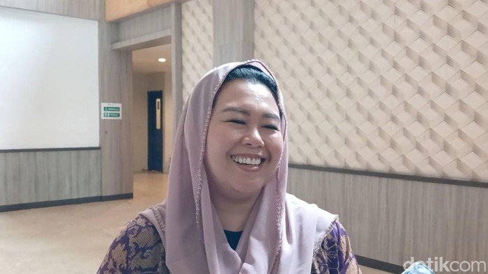Penasihat TPN Ganjar-Mahfud, Yenny Wahid di Kota Pasuruan.