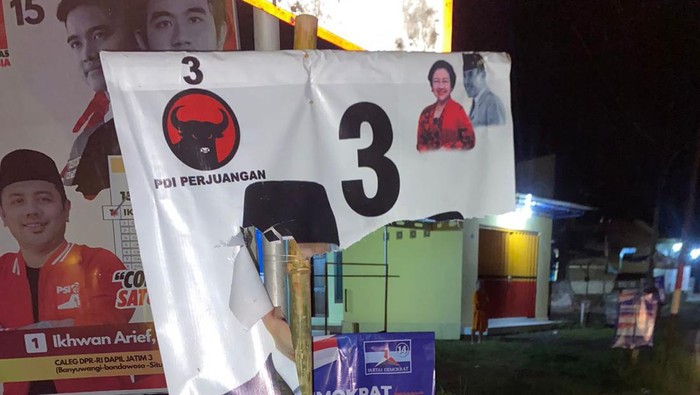 Perusakan APK Ganjar-Mahfud di Banyuwangi
