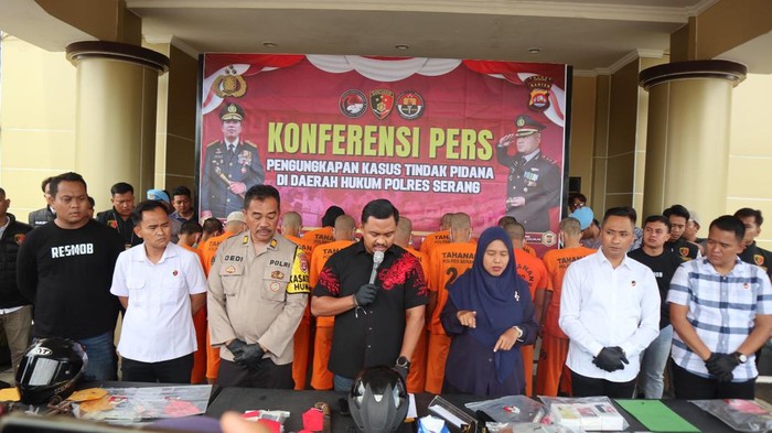 Polres Serang amankan 16 pelaku kejahatan dalam sepekan