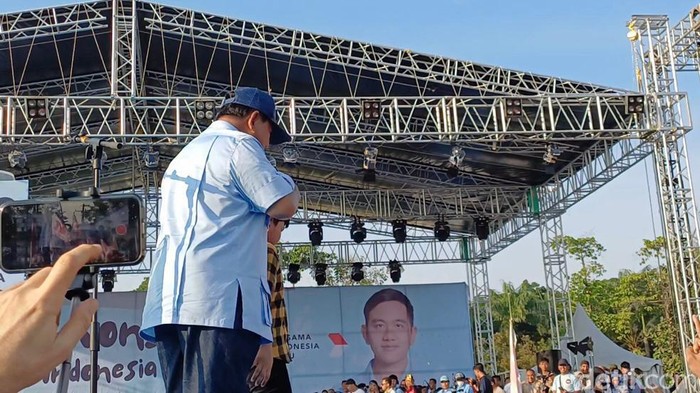 Prabowo di Deli Serdang (Firda Cynthya/detikcom)