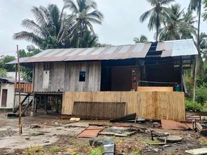 4 Rumah di Polman Diterjang Angin Kencang, 2 Rusak Parah