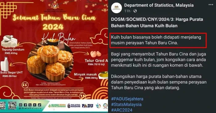 Sebut Kue Bulan sebagai Makanan Imlek, Pemerintah Malaysia Dicibir