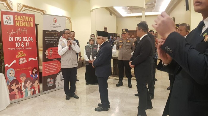 Wakil Presiden Maruf Amin melakukan kunjungan ke KJRI Jeddah, Arab Saudi