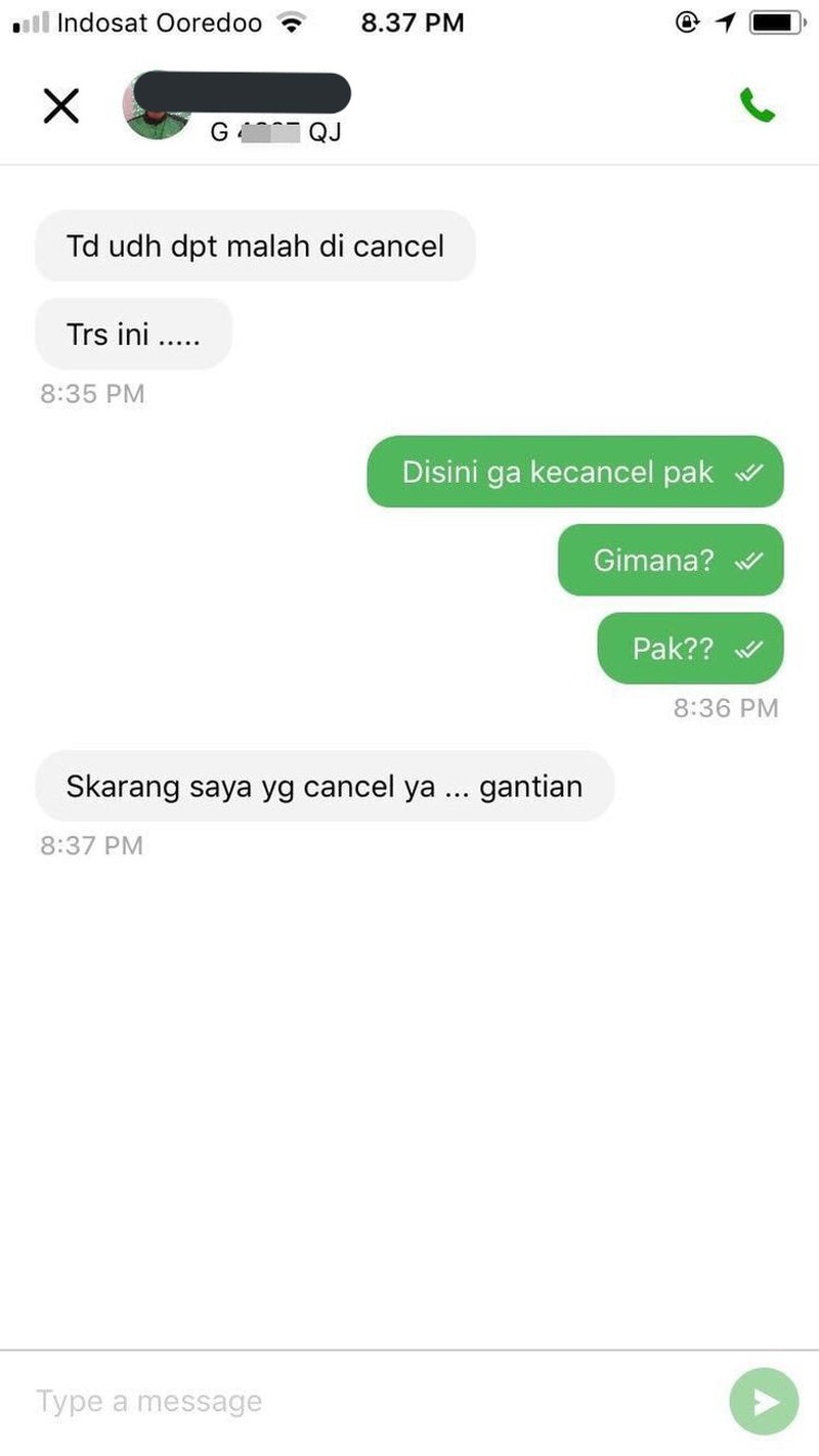 Chat Kocak Ojol dan Penumpang