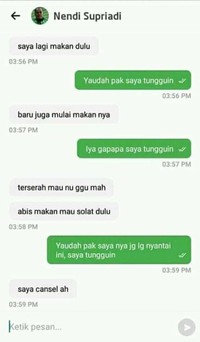Chat Kocak Ojol dan Penumpang