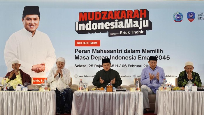 Erick Thohir di Ponpes Lirboyo (dok istimewa)