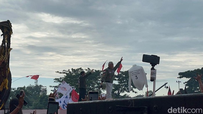 Ganjar Pranowo di Banyuwangi (Anggi/detikcom).
