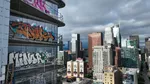 Hanya Iseng, Bangunan 27 Lantai di LA Dicoreti Grafiti