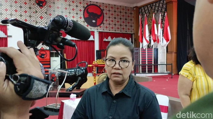 Ketua Tim Pemenangan Daerah (TPD) Ganjar-Mahfud Jateng Agustina Wilujeng saat ditemui Kamis (8/2/2024).