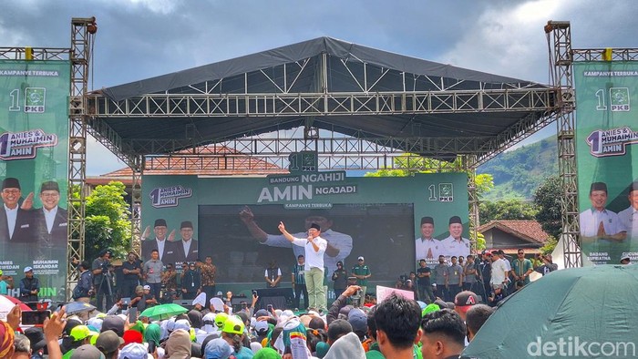 Kampanye Muhaimin Iskandar di Nagreg, Kabupaten Bandung.