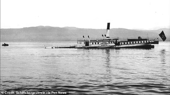 Bangkai kapal Säntis, yang dijuluki Titanic of the Alps, akan kembali ke permukaan setelah lebih dari 90 tahun tenggelam. Foto: Schifssbergevere via Pen News