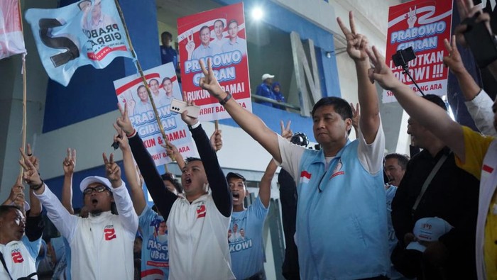 Massa Sahabat Ara Bandung Raya menggelar konsolidasi di Bandung, Jawa Barat