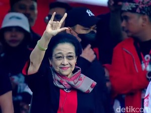 Megawati Hadiri Kampanye Penutup Ganjar-Mahfud di Semarang