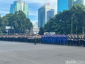 Polda Metro Gelar Apel Persiapan Pengamanan Pemilu 2024