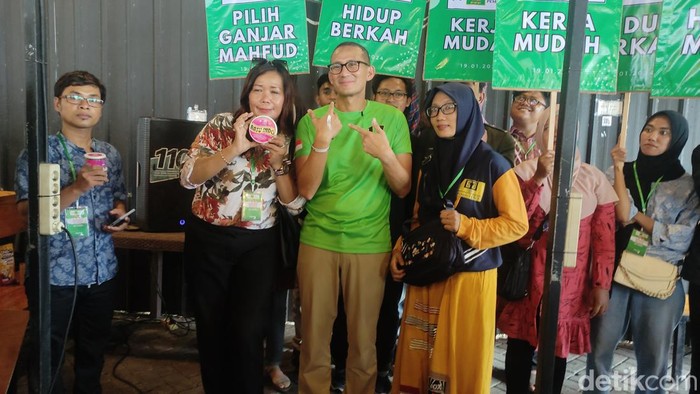 Sandiaga Uno di Sidoarjo.