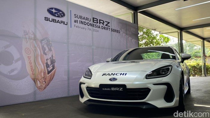 Mobil Subaru BRZ yang akan digunakan menjadi mobil resmi kelas Woman Drift Challange di Indonesia Drift Series 2024