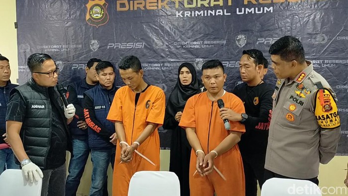 Tampang dua pelaku begal sadis yang menewaskan mahasiswi Unsri, Nazwa Keyza Safira di Tanjung Senai, Ogan Ilir