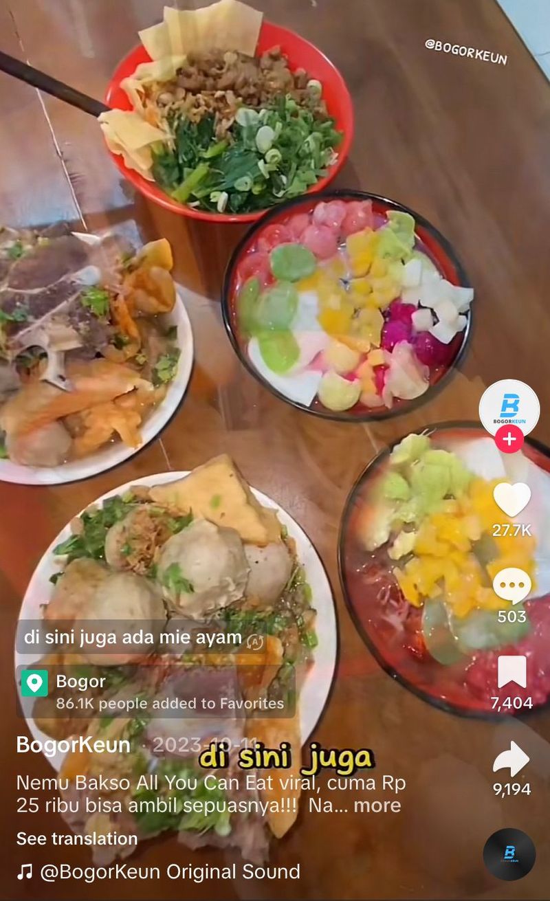 5 Bakso Viral di Bogor Rekomendasi Netizen, Coba Yuk!