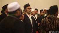 Para habaib dan ulama membacakan maklumat menjelang Pilpres yang berlangsung pada 14 Februari 2024.