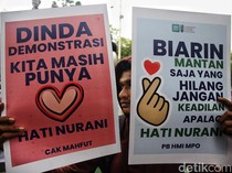 Aksi HMI MPO Minta KPU Netral