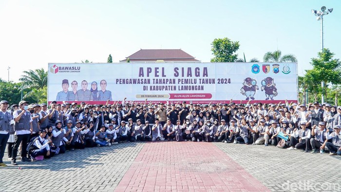 apel siaga bawaslu lamongan jelang pemilu 2024