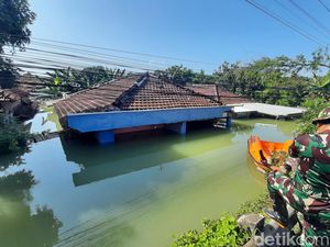 Cerita Warga Demak Korban Banjir 2 Meter Bertahan di Atap-Berenang Pakai Galon