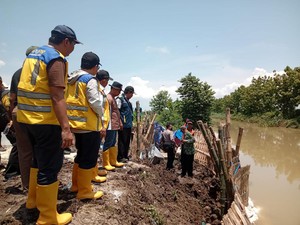 Tanggul Permanen Akan Dibangun di Kali Plalangan Lamongan Antisipasi Jebol Lagi