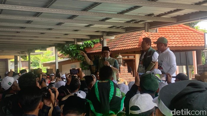 Cak Imin di Sidoarjo. (Mulia Budi/detikom)