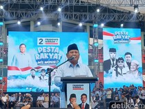 Kampanye di Jatim, Prabowo Merasa Didukung Gus Dur dari Langit