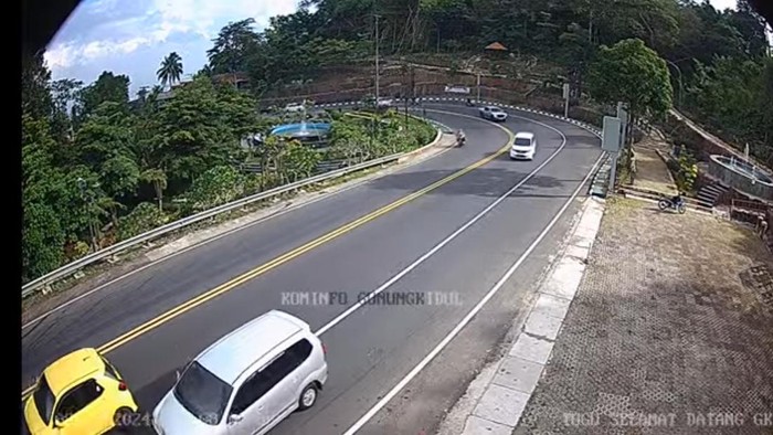 dok. Tangkapan layar CCTV Diskominfo Gunungkidul, Jumat (9/2/2024) pukul 08.00 WIB