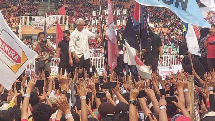 Ganjar beserta istri dan anaknya kampanye akbar di Bogor
