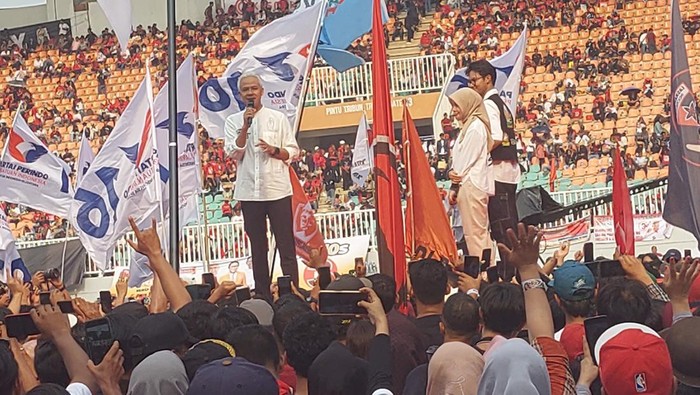 Ganjar Pranowo kampanye di Pakansari Bogor