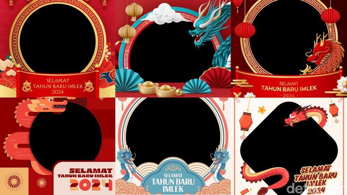 ilustrasi twibbon Imlek