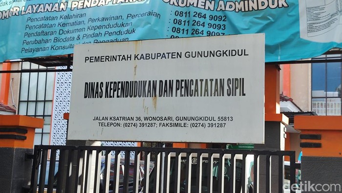 Kantor Dinas Dukcapil Gunungkidul