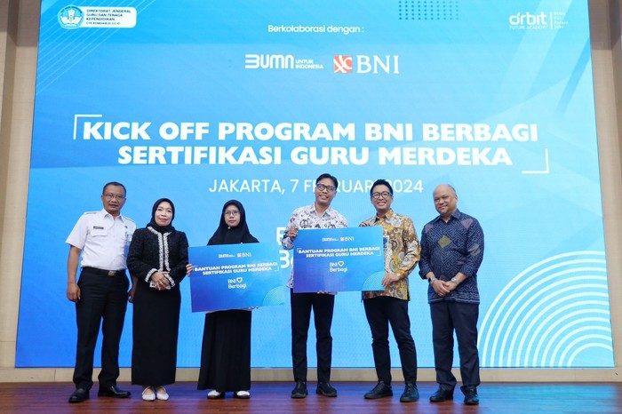 Kick Off dan Press Conference BNI Berbagi Sertifikasi Guru Merdeka