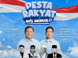 100 Ribu Orang Akan Hadiri Kampanye Akbar Prabowo-Gibran di Sidoarjo