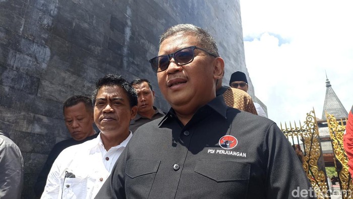 Sekjen PDI-P Hasto Kristianto di Blitar.