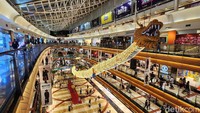 Salah satu pusat perbelanjaan di Jakarta telah bersolek dengan tema Imlek.