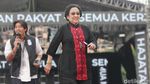 Aksi Megawati Nyanyi dan Joget Bareng Nassar di Kampanye Akbar Semarang