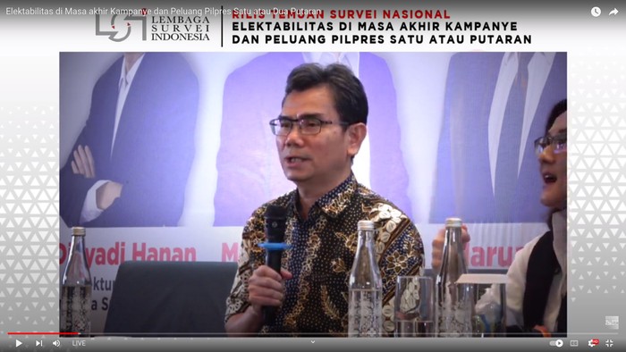 Direktur Eksekutif LSI Djayadi Hanan