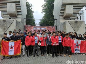 GMNI Jatim Gelar Aksi Serukan Pemilu Damai Tanpa Provokasi