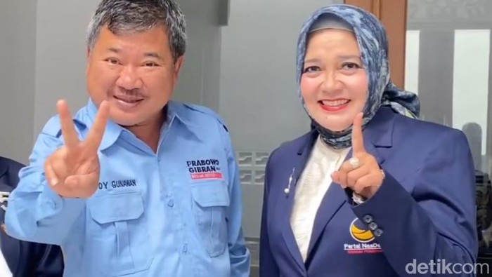 Eks Bupati Garut dan istri beda pilihan di Pilpres 2024.