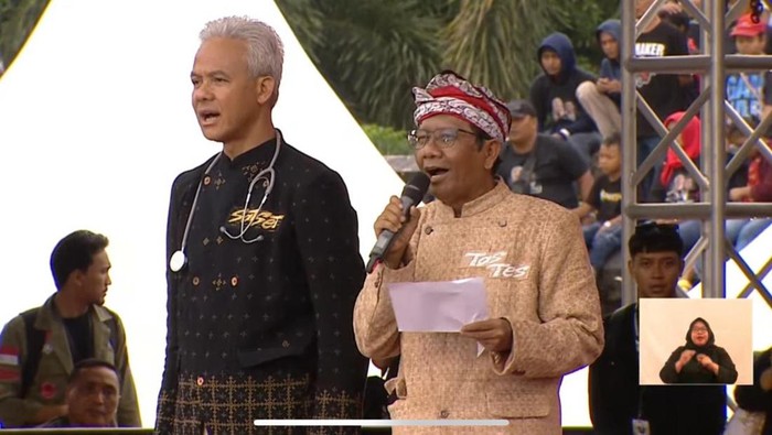 Ganjar-Mahfud di Kampanye Penutup